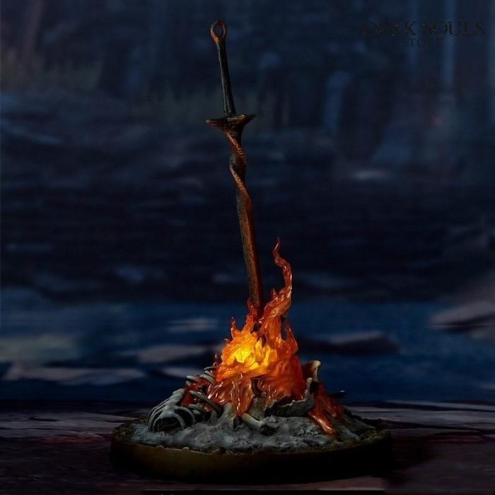 2021 Dark Souls Led Illumination Bonfire Lit Light-Up Statue