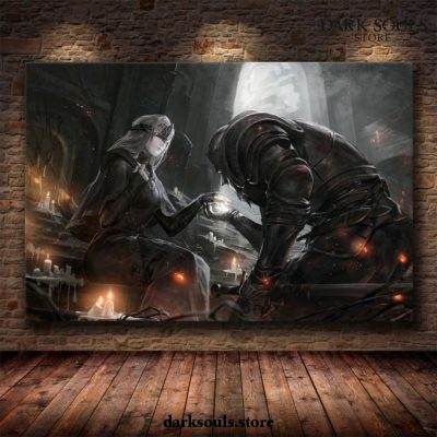 2021 Dark Souls Queen Vs Knight 3D Wall Art Home Decor