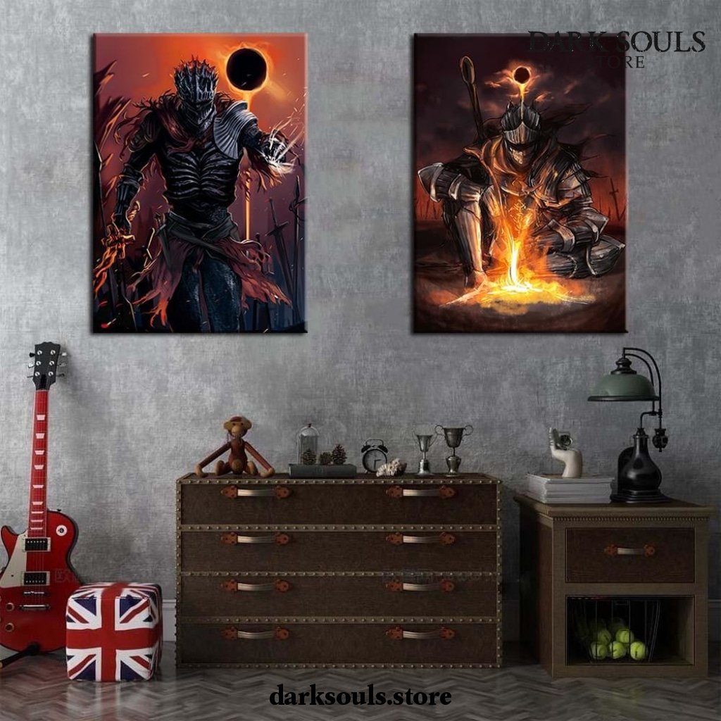 3 Piece Dark Souls III Warrior 3D Wall Art - Dark Souls Store