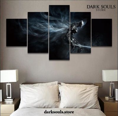 5 Pieces Dark Souls Iii Boreal Outrider Knight Canvas Wall Art