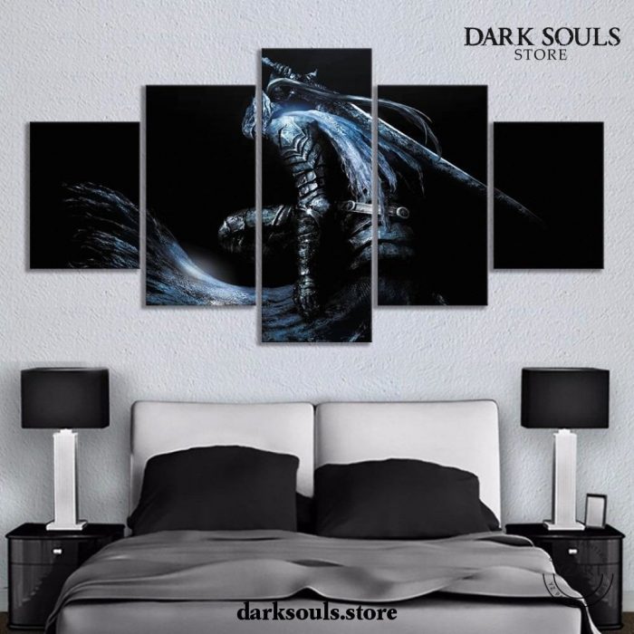 5 Pieces Dark Souls Shadow Warrior Canvas Wall Art