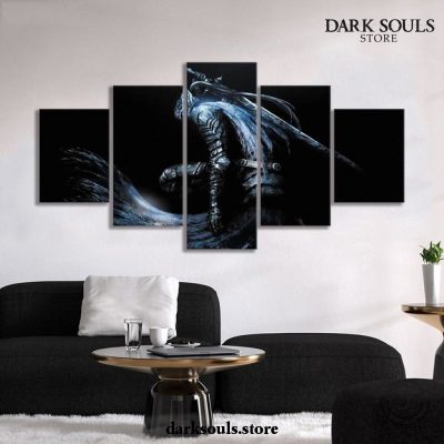 5 Pieces Dark Souls Shadow Warrior Canvas Wall Art
