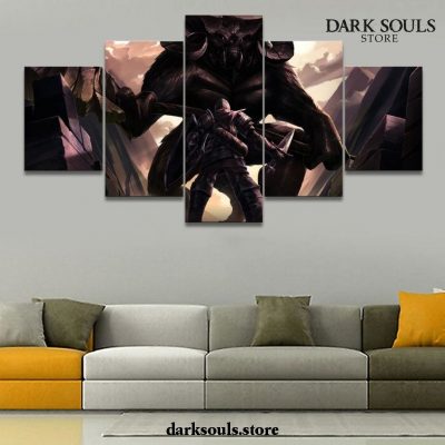 5 Pieces Dark Souls Taurus Demon Canvas Wall Art