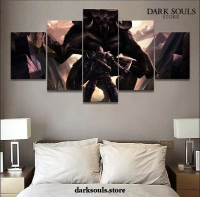5 Pieces Dark Souls Taurus Demon Canvas Wall Art