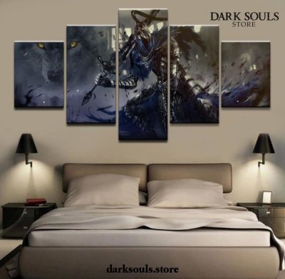 5 Pieces Dark Souls Warrior Canvas Wall Art