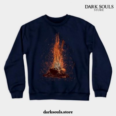 Bonfire Of Souls Crewneck Sweatshirt Navy Blue / S