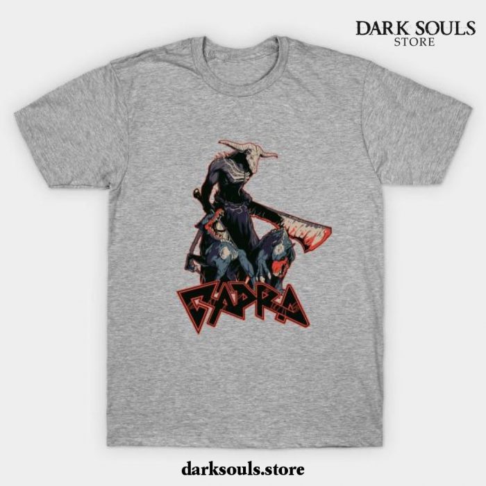 Capra Demon Unofficial Dark Souls Metal Band T-Shirt Gray / S