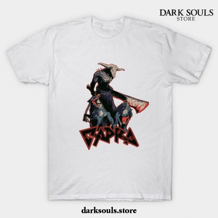 Capra Demon Unofficial Dark Souls Metal Band T-Shirt White / S