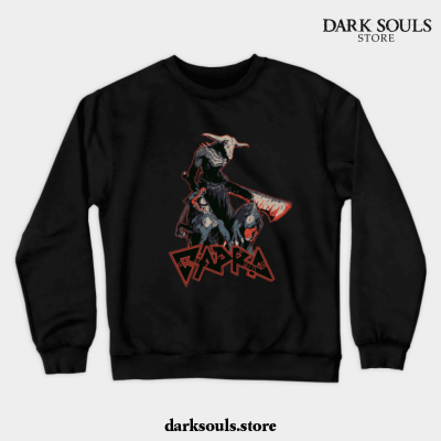 Capra Demon Unofficial Dark Souls Metal Band Tee Crewneck Sweatshirt Black / S