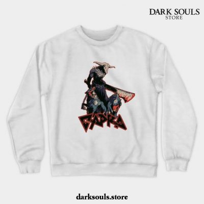 Capra Demon Unofficial Dark Souls Metal Band Tee Crewneck Sweatshirt White / S