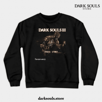 Dark Souls 3 Retro Game Crewneck Sweatshirt Black / S