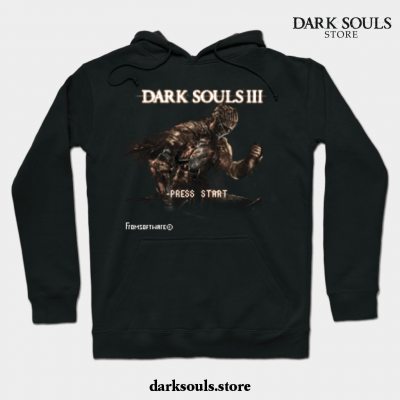 Dark Souls 3 Retro Game Hoodie Black / S
