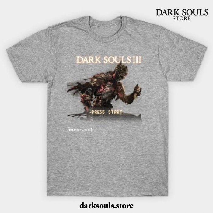 Dark Souls 3 Retro Game T-Shirt Gray / S