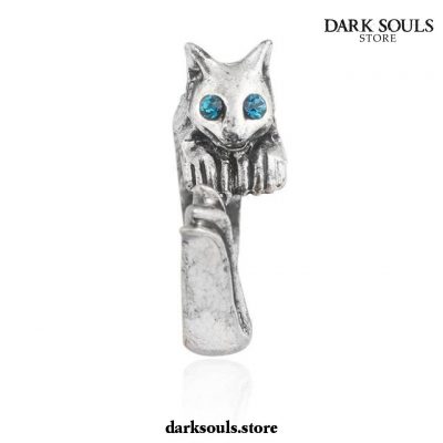 Dark Souls 3 Vintage Alloy Snake Cat Shape Metal Rings 9 /