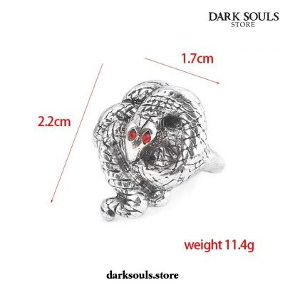 Dark Souls 3 Vintage Alloy Snake Cat Shape Metal Rings
