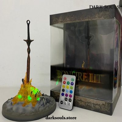 Dark Souls Bonfire Led Lamp Black Faraam Knight Action Figure