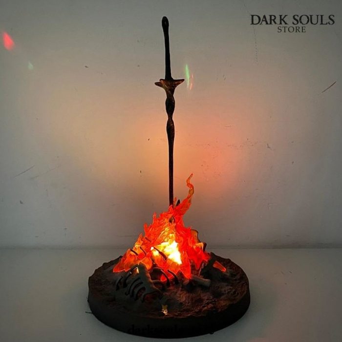 Dark Souls Bonfire Led Lamp Black Faraam Knight Action Figure