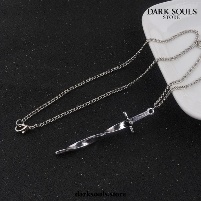 Dark Souls Firelink Coiled Sword Charm Pendant Necklace