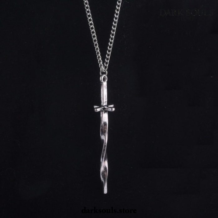 Dark Souls Firelink Coiled Sword Charm Pendant Necklace