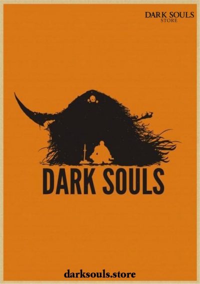 Dark Souls Iii Vintage Kraft Paper Poster