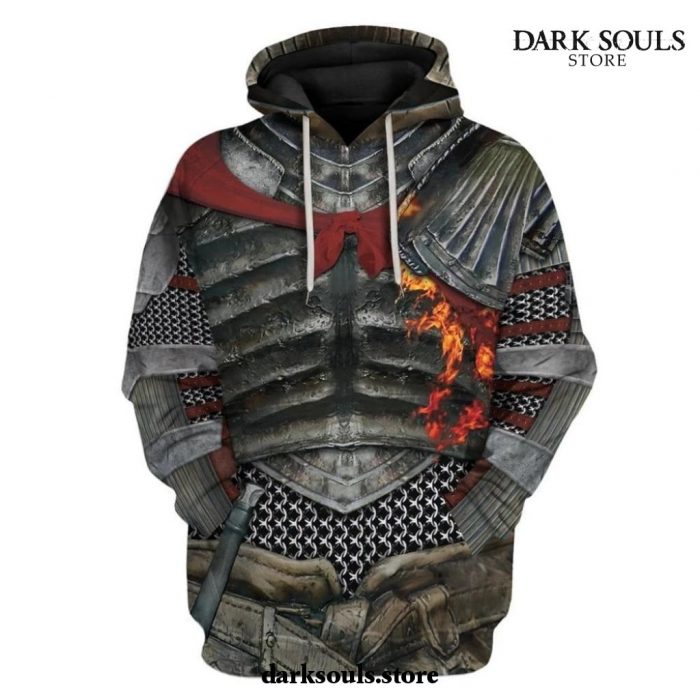 Dark Souls Knight Red Cloak Cosplay 3D Hoodie