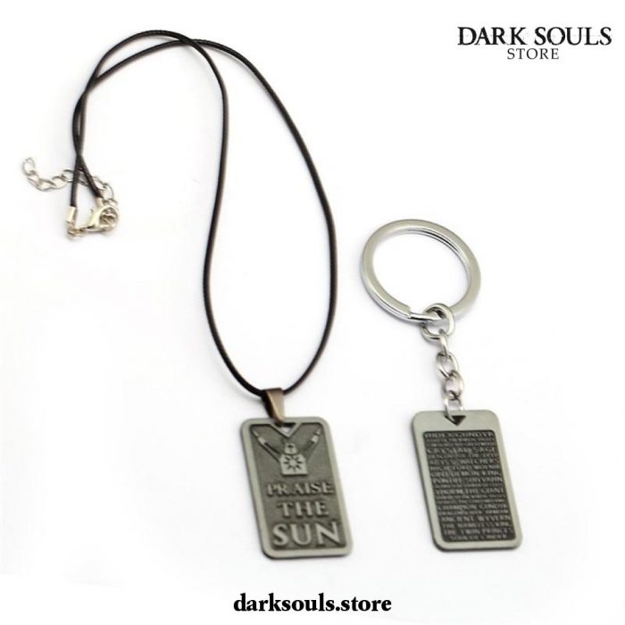 Dark Souls Praise The Suntags Keychain Necklace