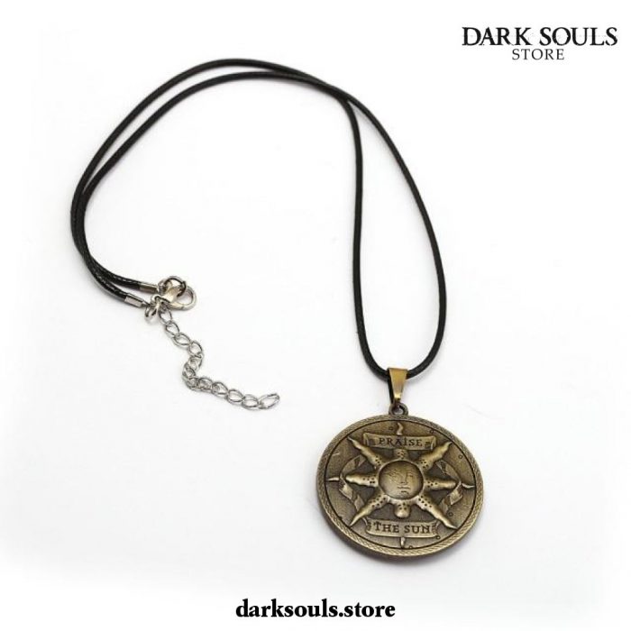 Dark Souls Round The Sun Praise Shield Black Necklace