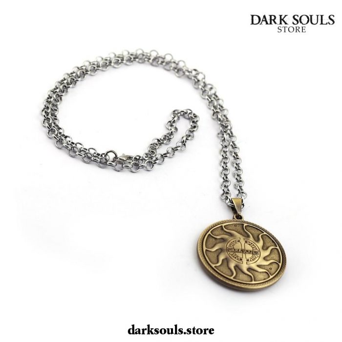 Dark Souls Round The Sun Praise Shield Black Necklace Style 2