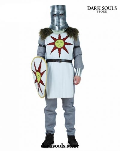 Dark Souls Solaire Of Astora Warrior Sunlight Cosplay Costume With Shield