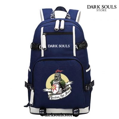 Game Dark Souls Canvas School Backpack Unisex Travel Style 1 / Blue