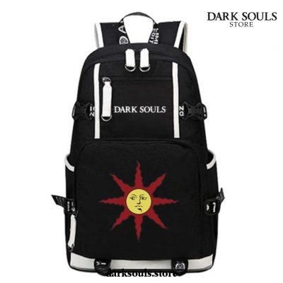 Game Dark Souls Canvas School Backpack Unisex Travel Style 2 / Black