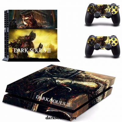 Game Dark Souls Iii Ps4 Skin Sticker Decal For Sony Playstation 4 Console And 2 Controllers