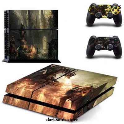 Game Dark Souls Iii Ps4 Skin Sticker Decal For Sony Playstation 4 Console And 2 Controllers Style 1