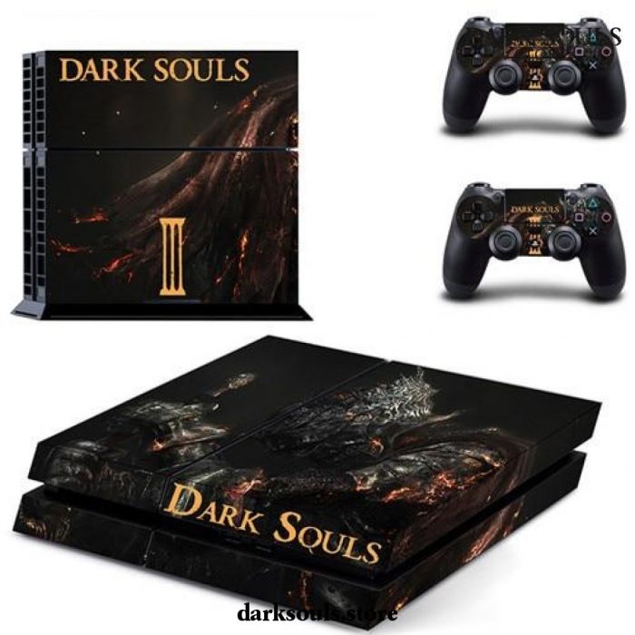 Game Dark Souls Iii Ps4 Skin Sticker Decal For Sony Playstation 4 Console And 2 Controllers Style 3