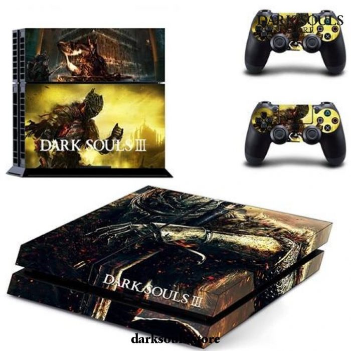 Game Dark Souls Iii Ps4 Skin Sticker Decal For Sony Playstation 4 Console And 2 Controllers Style