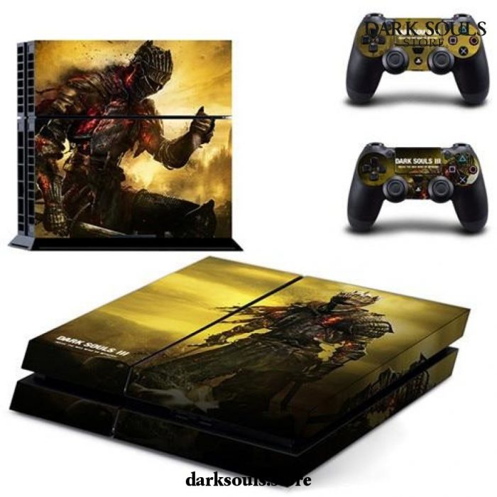 Game Dark Souls Iii Ps4 Skin Sticker Decal For Sony Playstation 4 Console And 2 Controllers Style 7