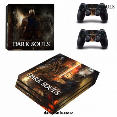 Game Dark Souls Ps4 Pro Skin Sticker Decal For Sony Playstation 4 Console And 2 Controllers