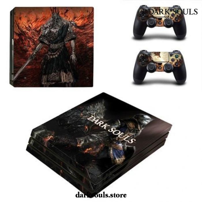 Game Dark Souls Ps4 Pro Skin Sticker Decal For Sony Playstation 4 Console And 2 Controllers Style 10