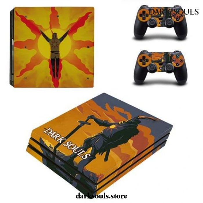 Game Dark Souls Ps4 Pro Skin Sticker Decal For Sony Playstation 4 Console And 2 Controllers Style 3