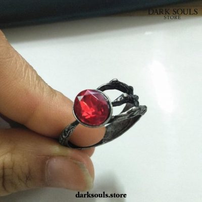Game Dark Souls Ring Clutch Crystal Rings 8 / Red