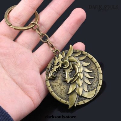 New Dark Souls Eagle Lion Dragon Badage Keychains