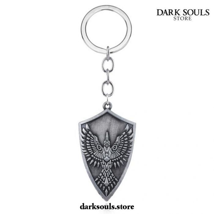 New Dark Souls Keychain - Shield Sword Pendant Metal Style 2
