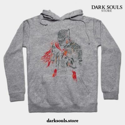 Red Knight Hoodie Gray / S