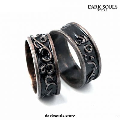 Vintage Rings Dark Souls Iii Darkmoon Stainless Steel Ring