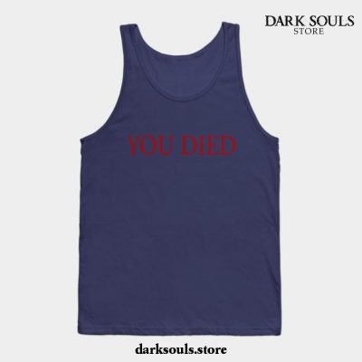 You Died Tank Top Navy Blue / S
