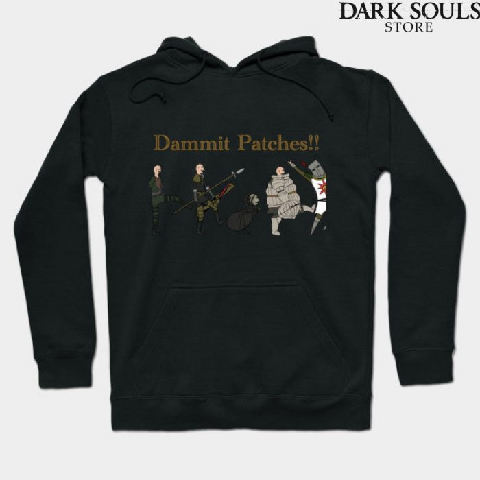 Damn It Patches Dark Souls Hoodie Black / S