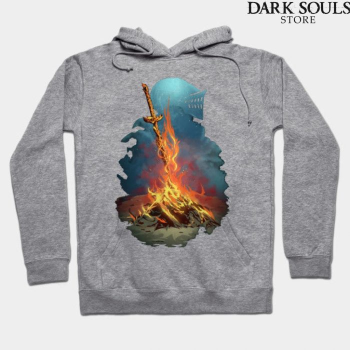 Dark Souls Bonfire Hoodie Gray / S