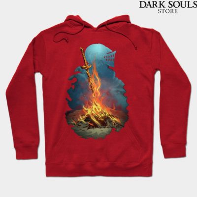 Dark Souls Bonfire Hoodie Red / S