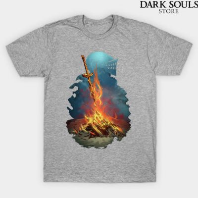 Dark Souls Bonfire T-Shirt Gray / S
