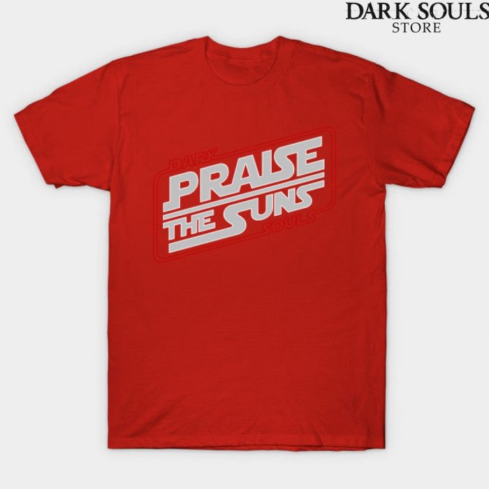 Dark Souls: Praise The Suns T-Shirt Red / S